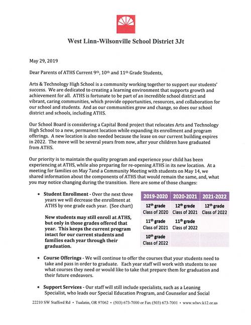 letter, page 1 